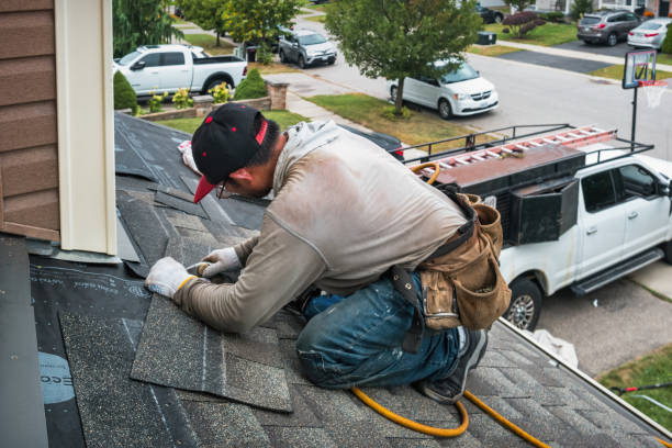 Professional Flat Roof Repair technician working in Danville, IN